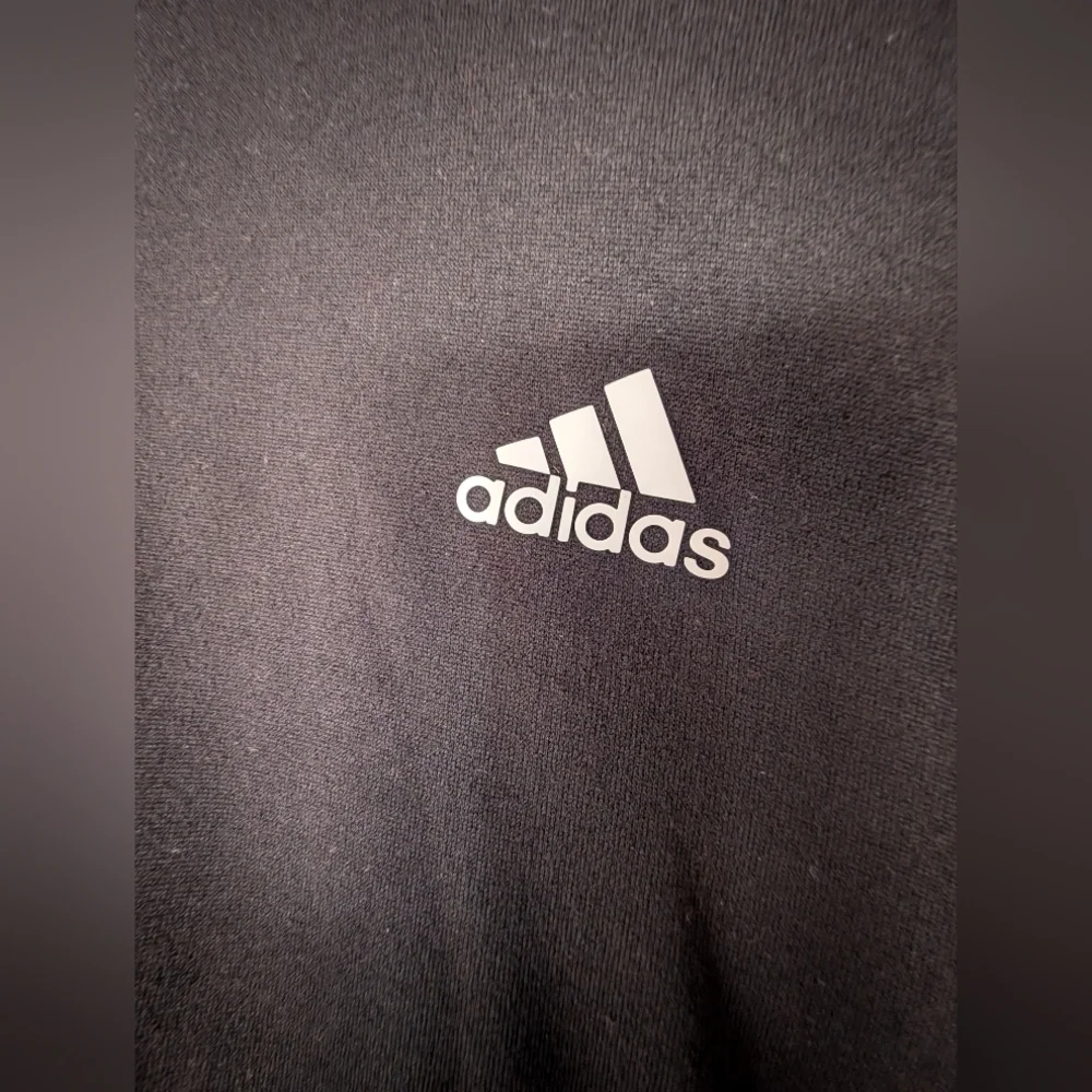 Adidas Golf Black Performance Jacket with Hood and Full-Length Zipper